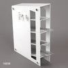 Globe Scientific 1685R Pipette Storage Rack 4 Compartment Includes 2 Accessory Holders ABS Red