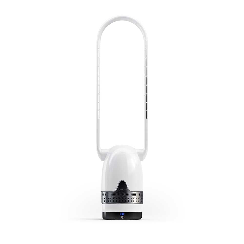 MRCOOL MRFAN38PLOBK MRBREEZE Black Oval Bladeless Fan and Air Purifier (MRFAN38PLOBK)