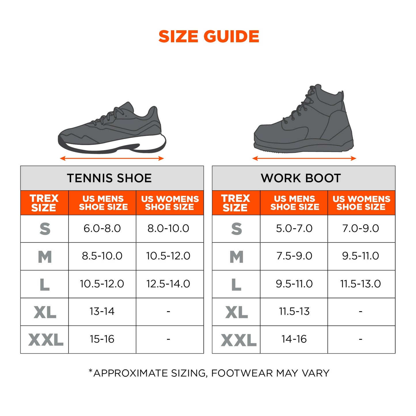 Ergodyne 16922 TREX 6325 Spikeless Traction Devices - Winter Conditions