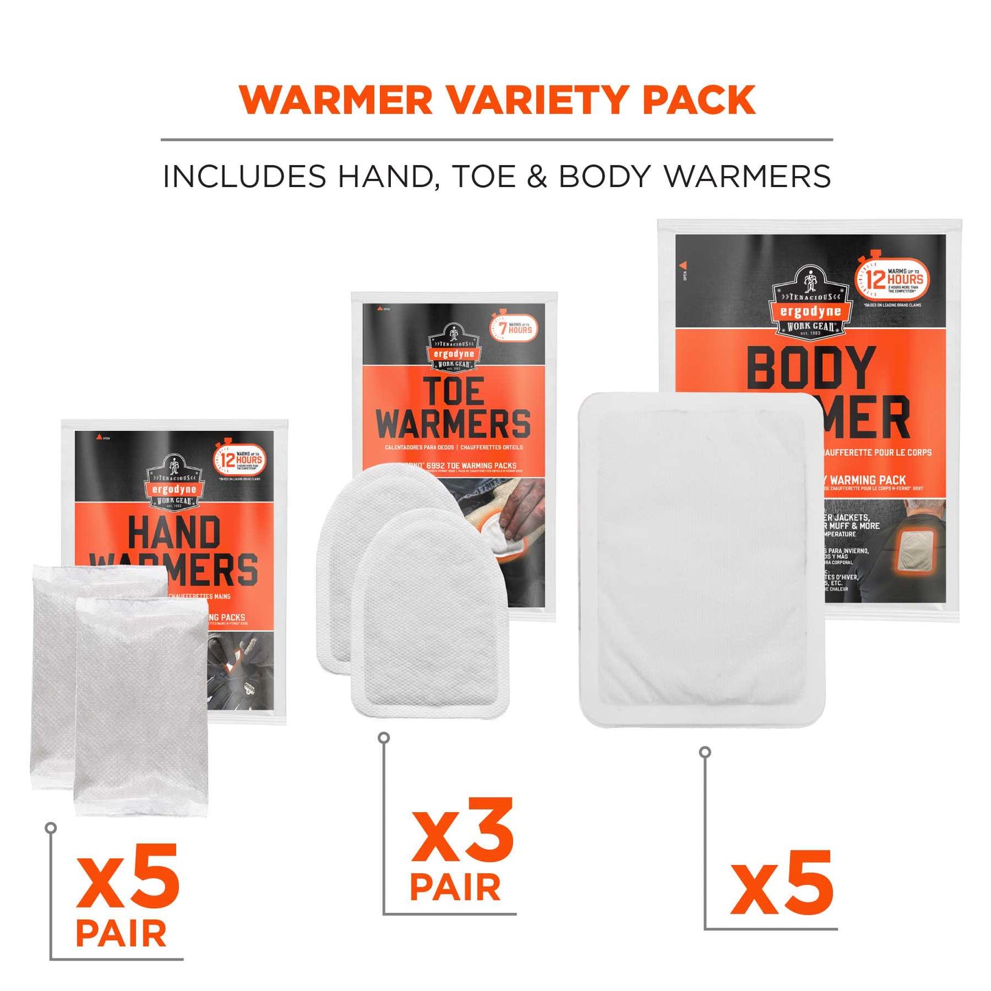 Ergodyne 16994 N-Ferno 6994 Warming Variety Pack