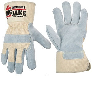 MCR Safety 1700S Big Jake® Premium Grade A+ Side Leather Leather Palm Work Gloves Sewn with DuPont™ Kevlar® 23/4 Inch Safety Cuff (1 DZ)