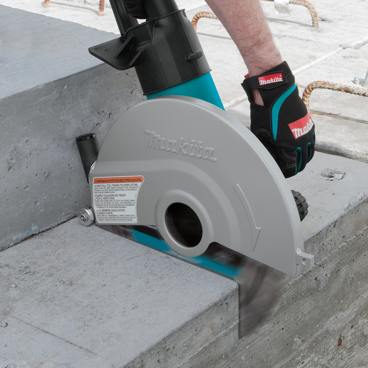 Makita 4114X 14" SJS, Electric Angle Cutter, with 14" Diamond Blade