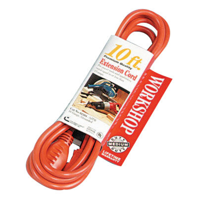 Southwire 02304 16/3 Sjtw Three Conductor Round Orange Cord 10'