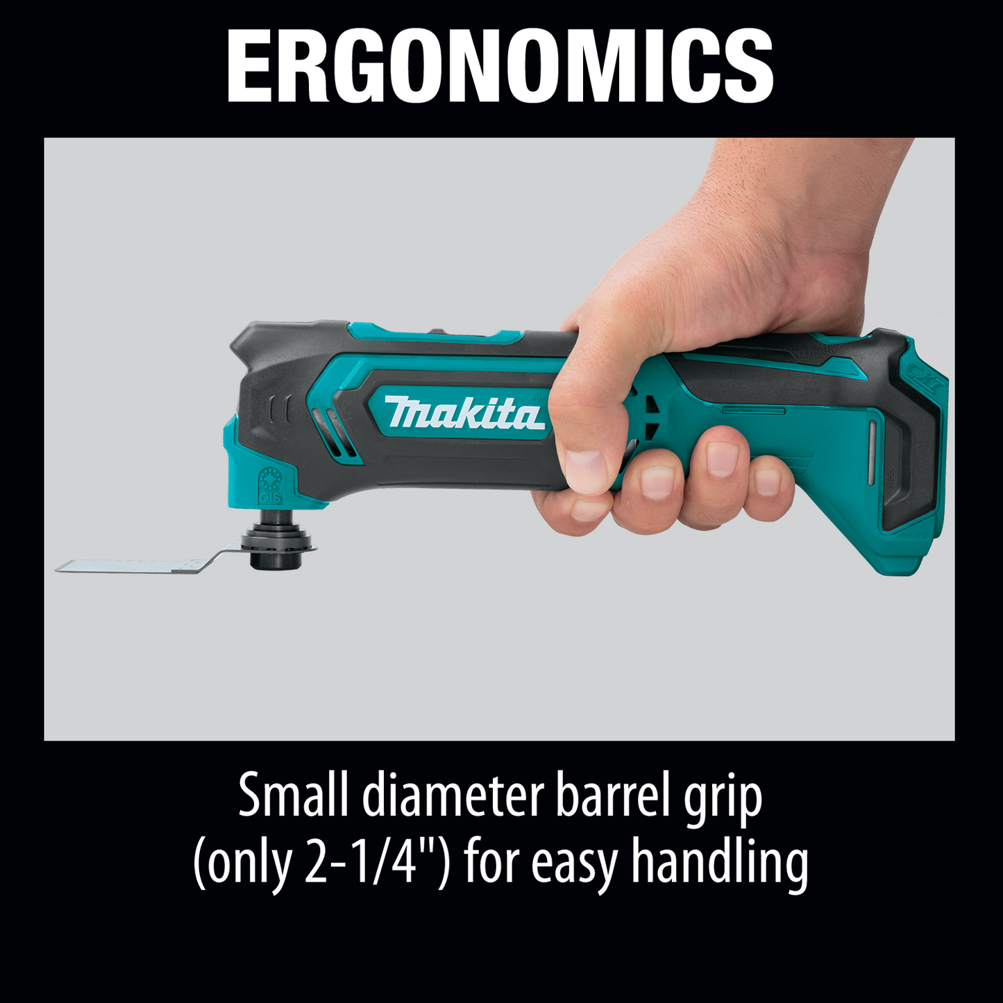 Makita MT01Z 12V max CXT® Lithium‘Ion Cordless Oscillating Multi‘Tool, Tool Only