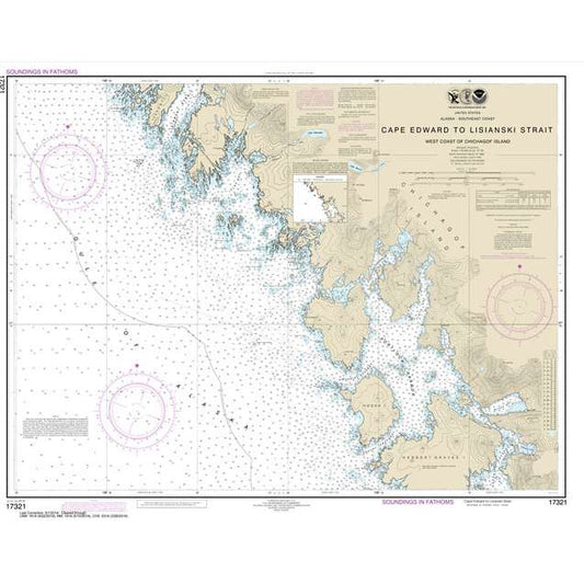 Paradise Clay NO_17321 HISTORICAL NOAA Cape Edward to Lisianski Strait: Chichagof Island