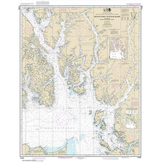 Paradise Clay NO_17420 HISTORICAL NOAA Hecate Strait to Etolin Island: including Behm and Portland Canals