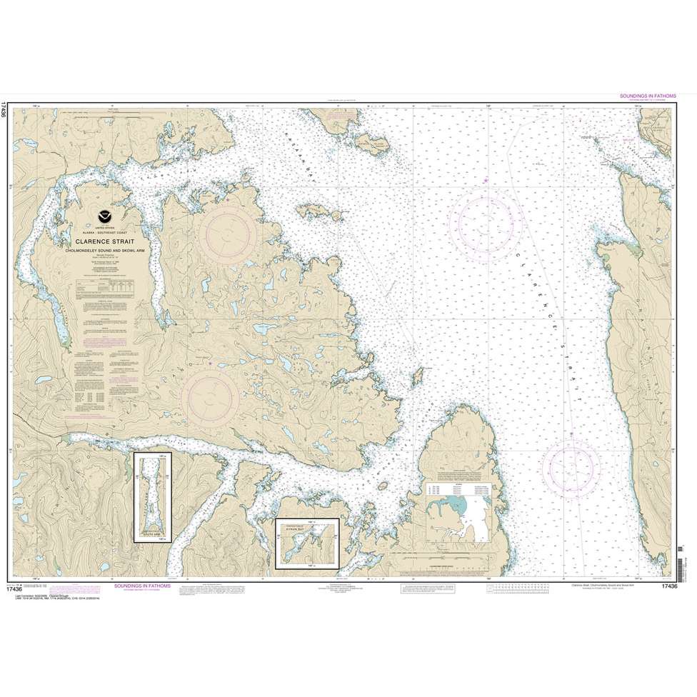Paradise Clay NO_17436 HISTORICAL NOAA Clarence Strait: Cholmondeley Sound and Skowl Arm
