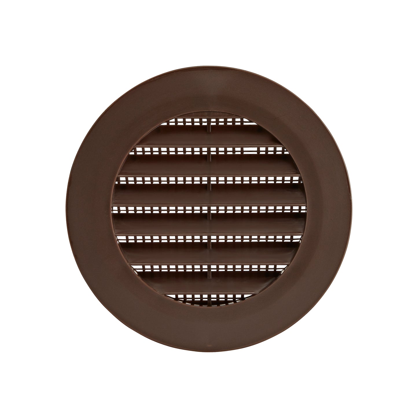 Lambro 174B 4 Inch Brown Plastic Flush Mount Round Vent – Friction Fit