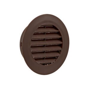 Lambro 174B 4 Inch Brown Plastic Flush Mount Round Vent – Friction Fit