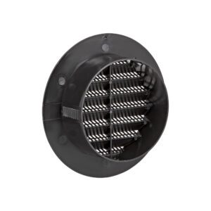 Lambro 174BL 4 Inch Black Plastic Flush Mount Round Vent – Friction Fit