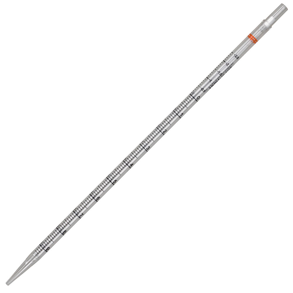 Globe Scientific 1824 Serological Pipette Diamond Essentials 50mL PS Standard Tip 345mm STERILE Purple Band Individually Wrapped Paper/Plastic 25/Bag 4 Bags/Unit