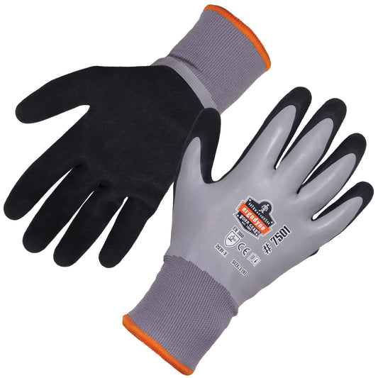 Ergodyne 17635 ProFlex 7501 Coated Waterproof Winter Work Gloves XL (Gray)