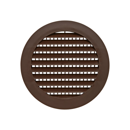 Lambro 176B 6 Inch Brown Plastic Flush Mount Round Vent – Friction Fit