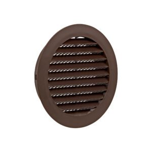 Lambro 176B 6 Inch Brown Plastic Flush Mount Round Vent – Friction Fit