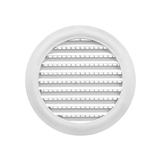 Lambro 176W 6 Inch White Plastic Flush Mount Round Vent – Friction Fit