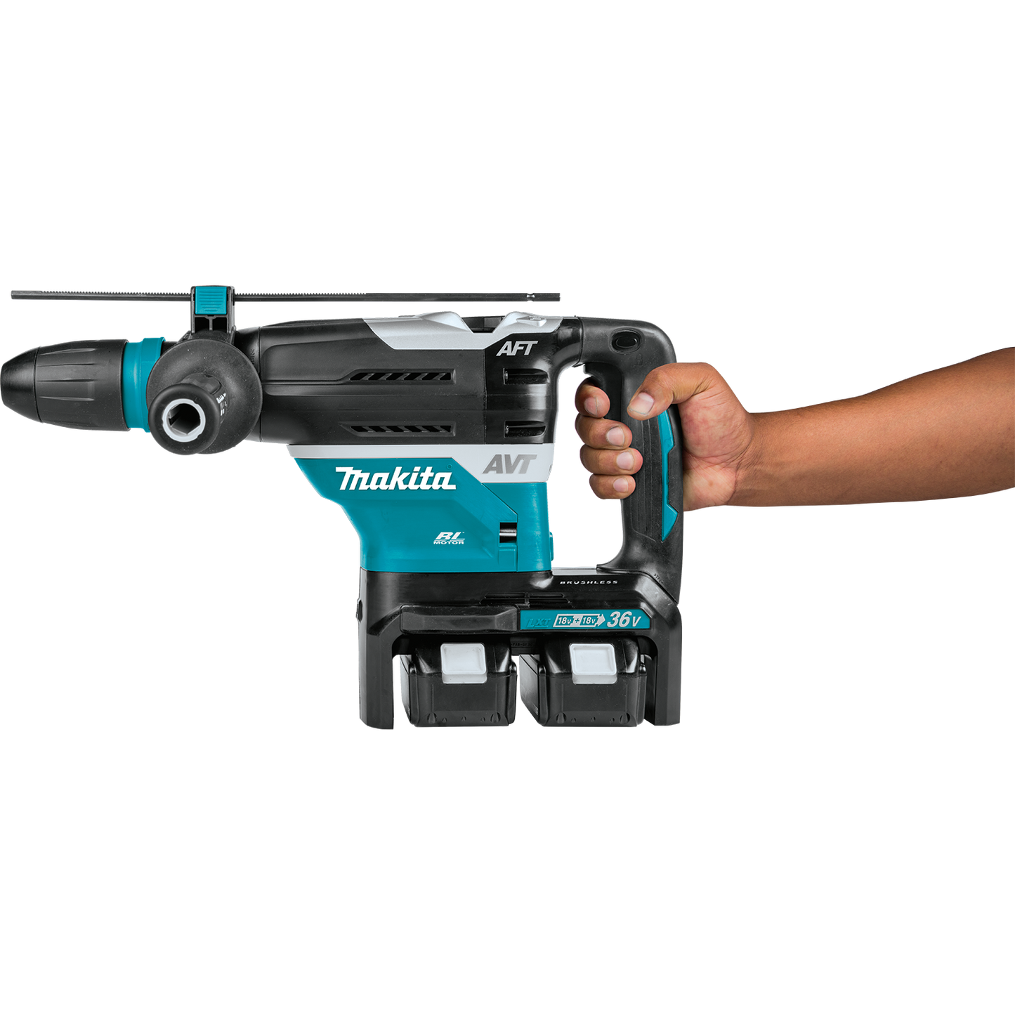 Makita XRH07PTUN 36V (18V X2) LXT® Brushless 1‘9/16" SDS‘MAX Advanced AVT® Rotary Hammer Kit, AFT®, AWS® (5.0Ah)