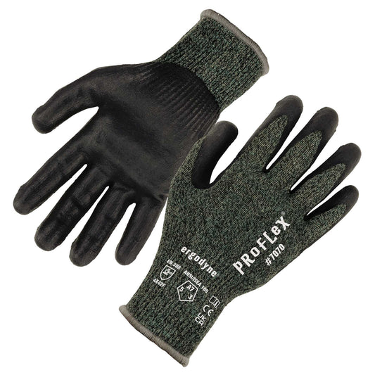 Ergodyne 18032 ProFlex 7070 Nitrile Coated Cut-Resistant Gloves - ANSI A7, EN388: 4X42F, 13g, Heat Resistant