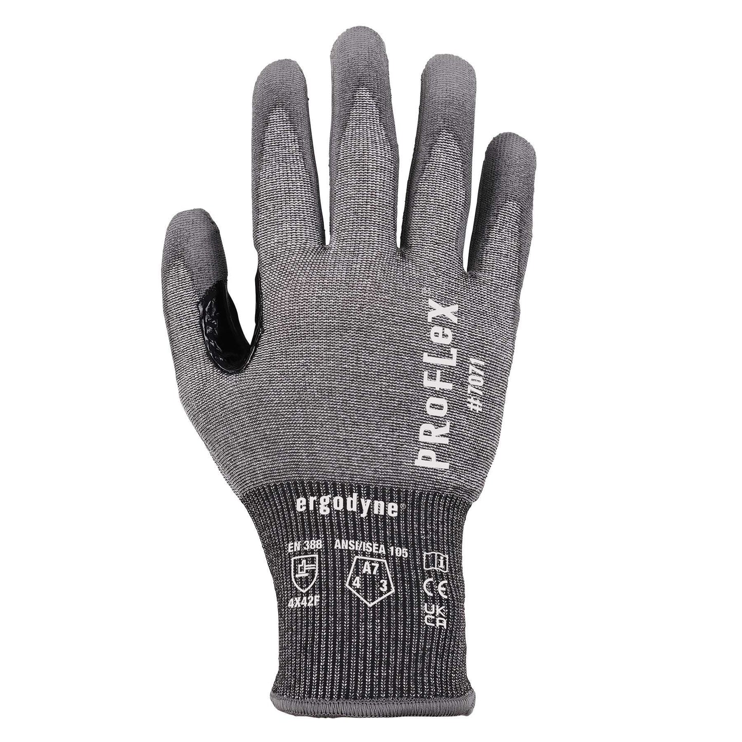 Ergodyne 18062 ProFlex 7071 PU Coated Cut-Resistant Gloves - ANSI A7, EN388: 4X42F, 18g