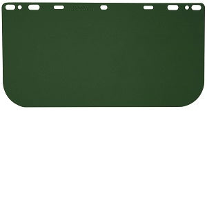 MCR Safety 181541 Safety Face Shield - Universal Impact Resistant Polycarbonate Material Medium Green 8 Inches x 15.375 Inches .040 Inches in Thickness (1 EA)