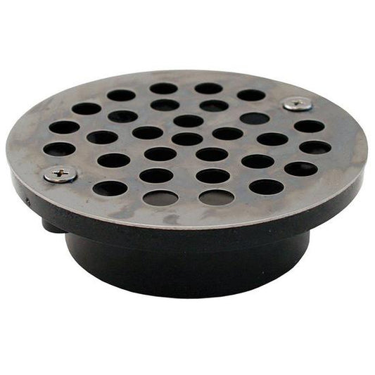 Jones Stephens D54301 2" x 3" General Purpose ABS Drain with 4-1/4" Stainless Steel Round Strainer