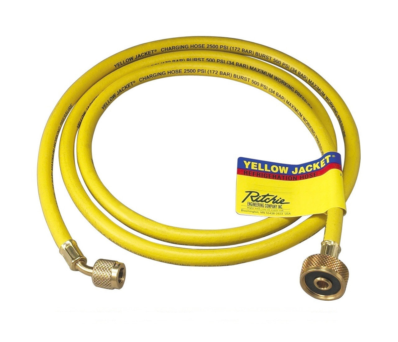 Yellow Jacket 18612 12", 1/4" Heavy duty, 1/4" Male flare x 3/4" NPS