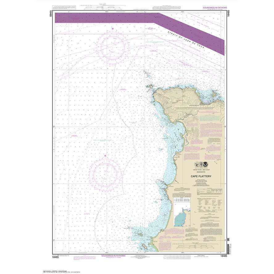 Paradise Clay NO_18485 HISTORICAL NOAA Chart Cape Flattery