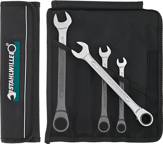 Stahlwille 96401704 17F/4 Combination Ratcheting Wrench Set