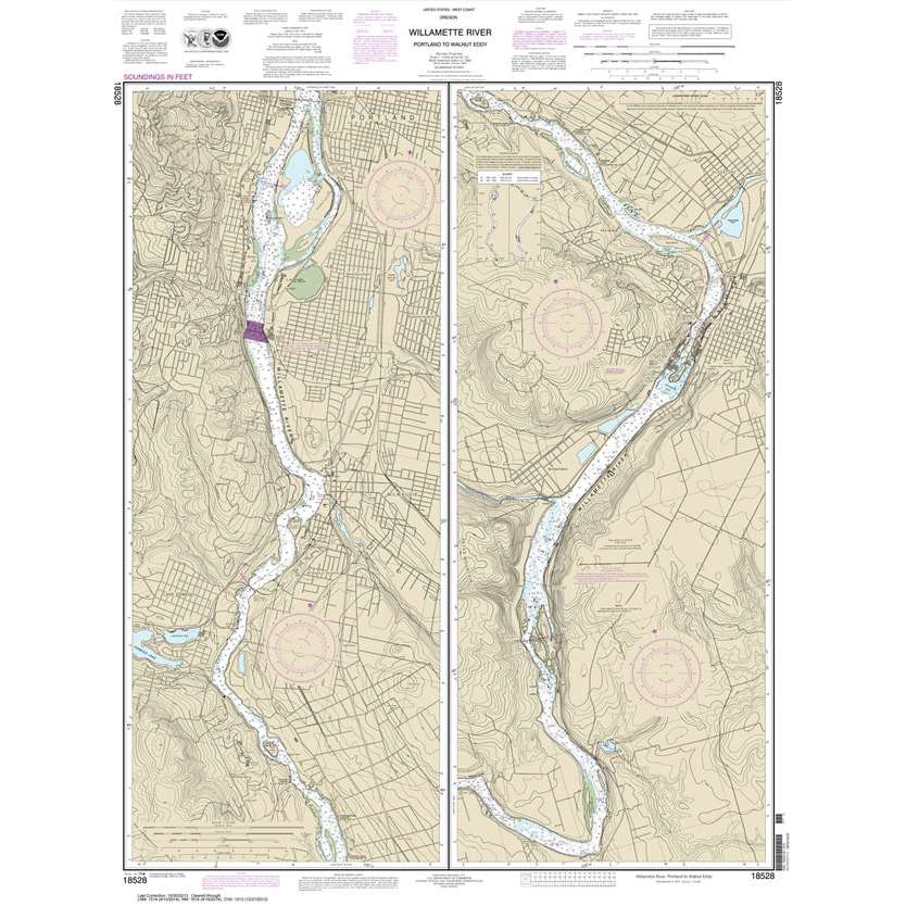 Paradise Clay NO_18528 HISTORICAL NOAA Willamette River Portland to Walnut Eddy