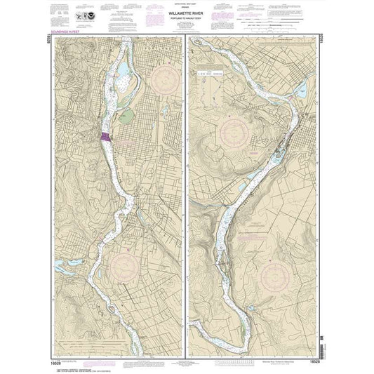 Paradise Clay NO_18528 HISTORICAL NOAA Willamette River Portland to Walnut Eddy