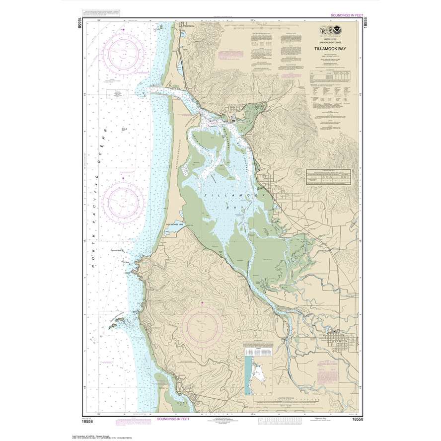 Paradise Clay NO_18558 HISTORICAL NOAA Chart Tillamook Bay
