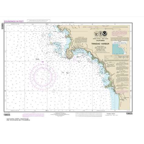 Paradise Clay NO_18605 HISTORICAL NOAA Chart Trinidad Harbor