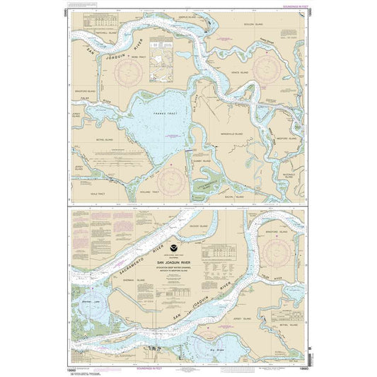 Paradise Clay NO_18660 HISTORICAL NOAA San Joaquin River Stockton Deep Water Channel Antioch to Medford Island