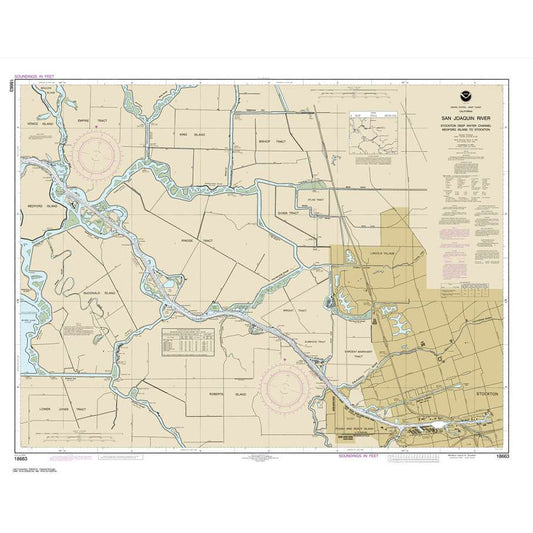 Paradise Clay NO_18663 HISTORICAL NOAA San Joaquin River Stockton Deep Water Channel Medford Island to Stockton