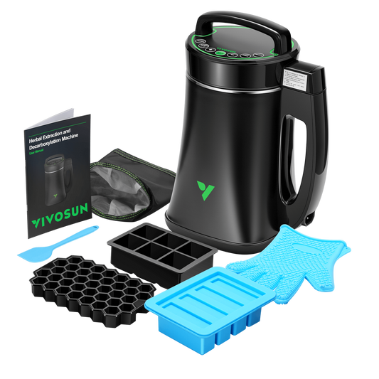 Vivosun Herbal Decarboxylation and Infusion Machine, Botanical Extractor and Infuser for Making Butter, Oil, and Tinctures, Includes Recipes and Complete Accessories