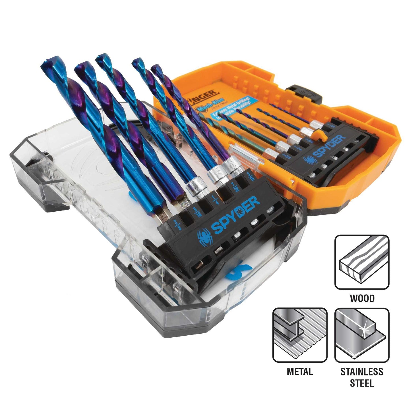 Spyder 19000 Spyder Stinger Mach-Blue 1/16-In 2-1/2-In High-Speed Steel Twist Drill Bit