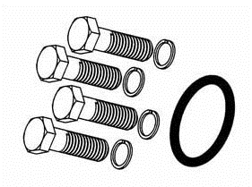 Brennan 1900-61-24-K 24 Flange Hex Head Mounting Kit Code 61
