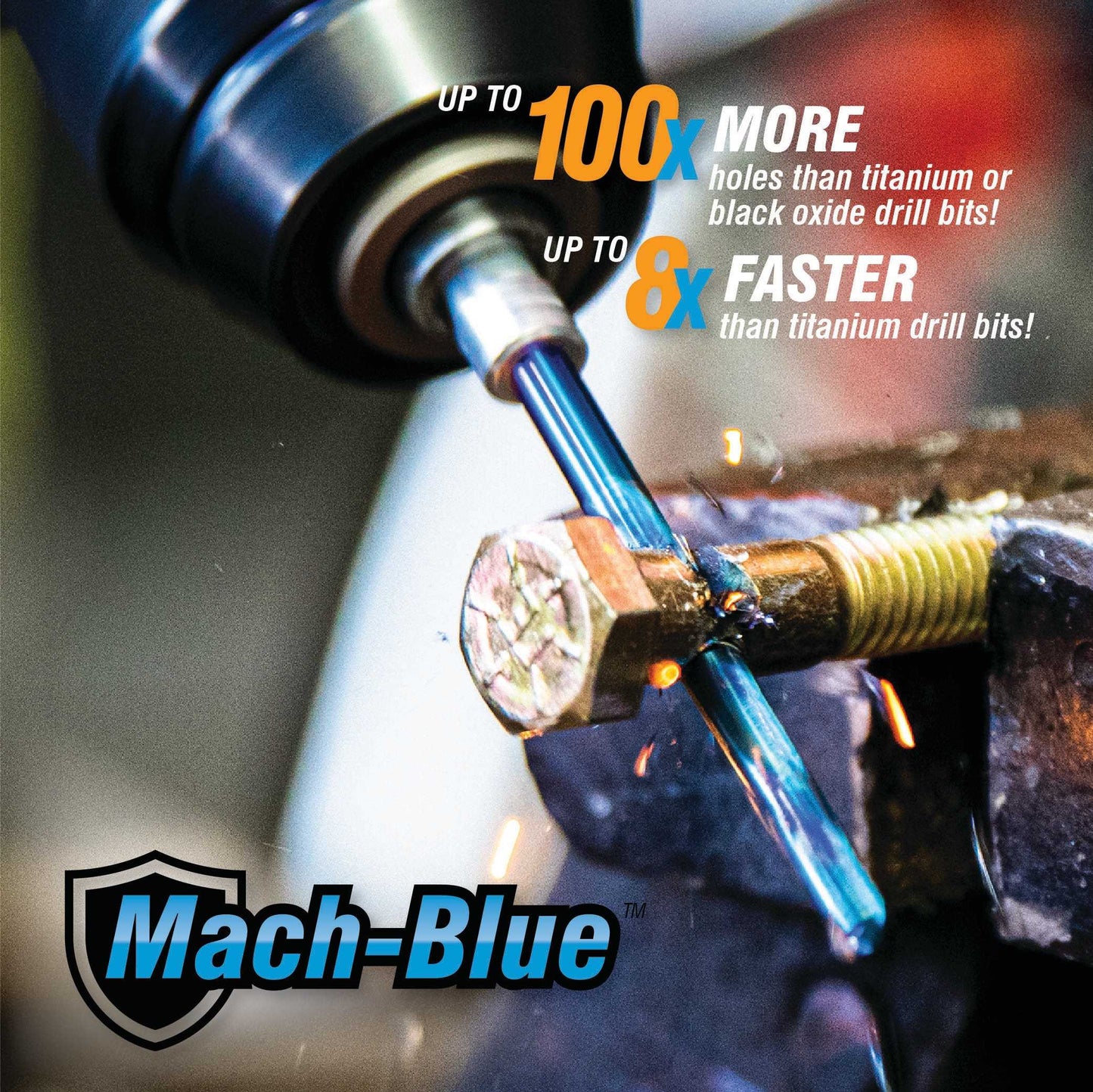 Spyder 19010 Spyder Stinger Mach-Blue 7/32-In 3-7/8-In High-Speed Steel Twist Drill Bit