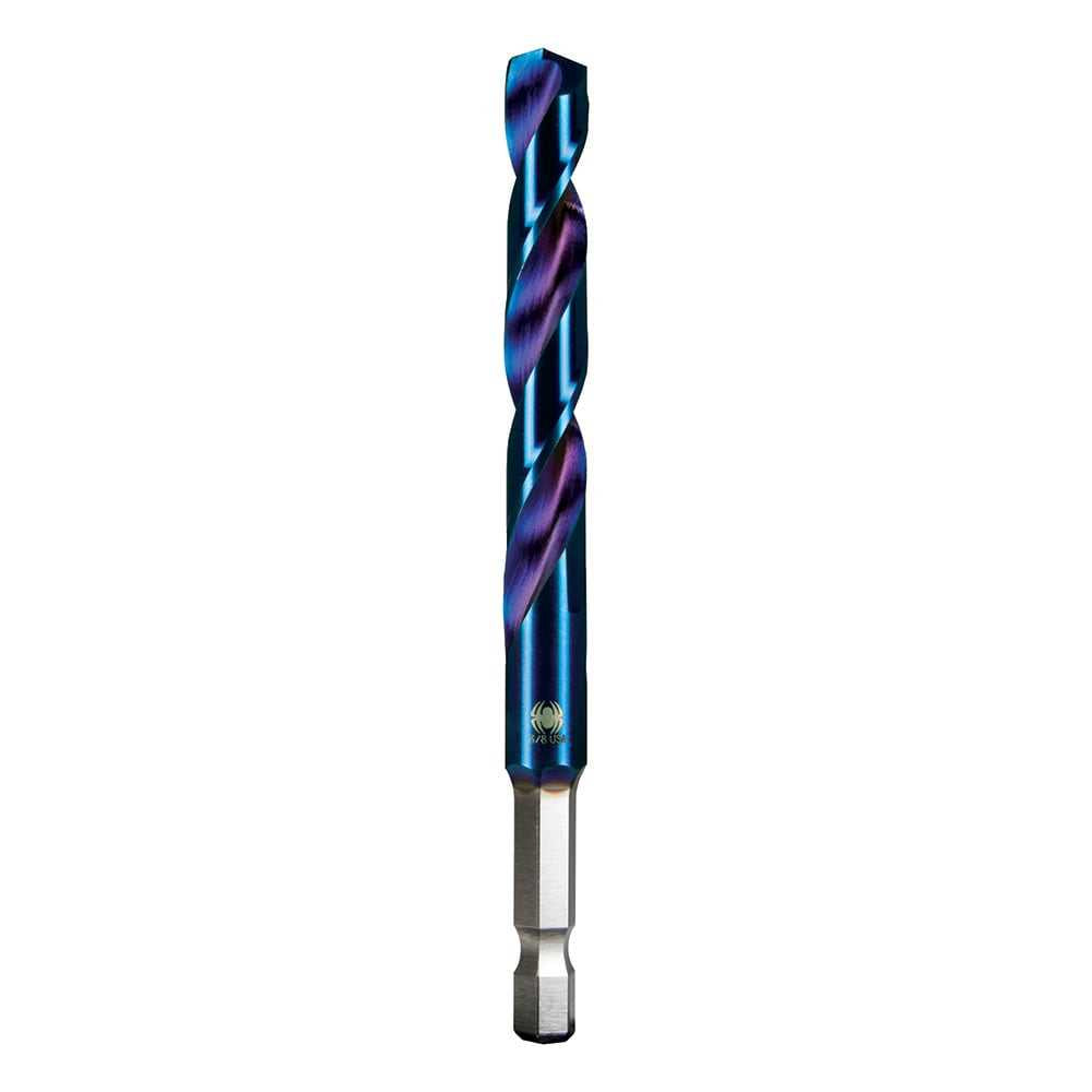 Spyder 19014 Spyder Stinger Mach-Blue 3/8-In 4-1/4-In High-Speed Steel Twist Drill Bit