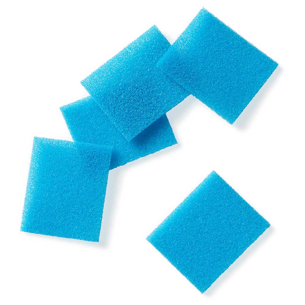 Globe Scientific 190195 Biopsy Pad for Cassettes Foam Blue 30.2mm x 25.4mm x 2mm 1000/Pack