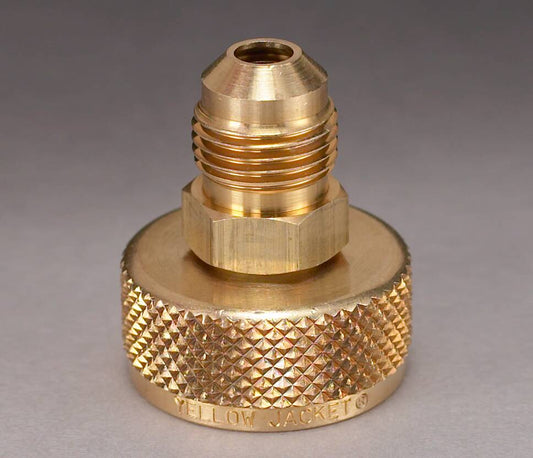 Yellow Jacket 19105 3/4" NPS cylinder adapter with 1/4" Male flare