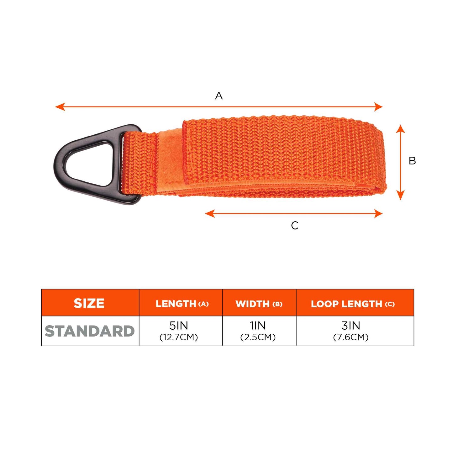 Ergodyne 19172 Squids 3172 Anchor Strap Hook and Loop Closure for Tool Tethering (2-pack) - 5lbs / 2.3kg