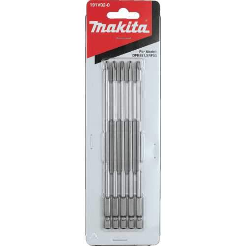 Makita 191V02-0 #2 Phillips Power Bit, 6‘1/8", 5/pk