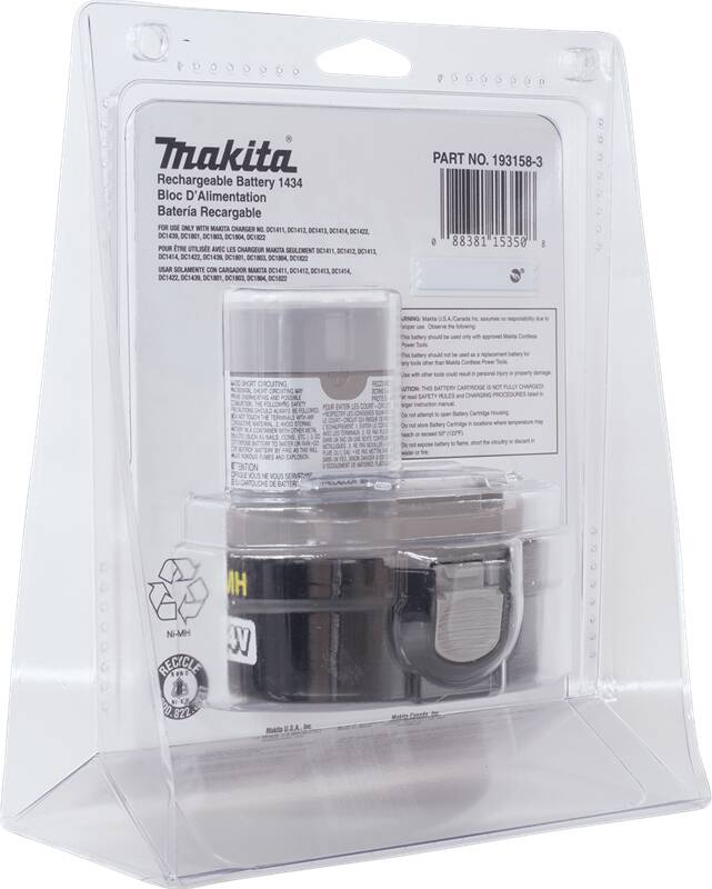 Makita 193158-3 14.4V Ni‘MH 2.6Ah Battery 1434, Pod Style