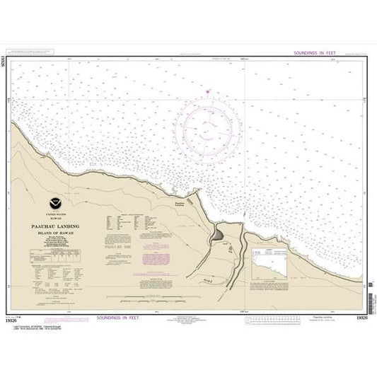 Paradise Clay NO_19326 HISTORICAL NOAA Chart Pa'auhau Landing Island Of Hawai'i