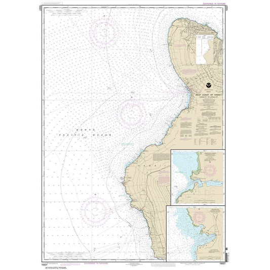 Paradise Clay NO_19327 HISTORICAL NOAA Chart West Coast of Hawai'i Cook Point to Upolu Point;Keauhou Bay;Honokohau Harbor