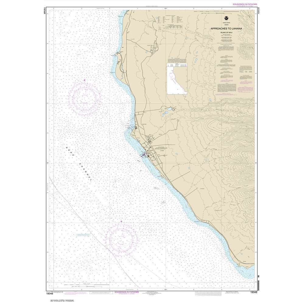 Paradise Clay NO_19348 HISTORICAL NOAA Approaches to Lahaina: Island of Maui