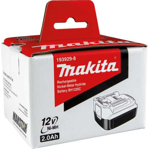 Makita 193929-8 12V Makstar Ni‘MH 2.0Ah Battery BH1220C