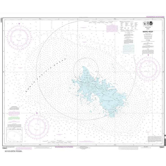 Paradise Clay NO_19441 HISTORICAL NOAA Chart Maro Reef
