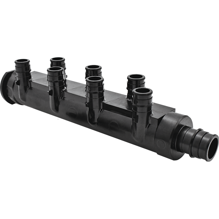 Legend Valves 461-316 1" x Close 8 x 1/2" PPSU Plastic Cold Expansion PEX x Closed Opposing Multi-Port Tee