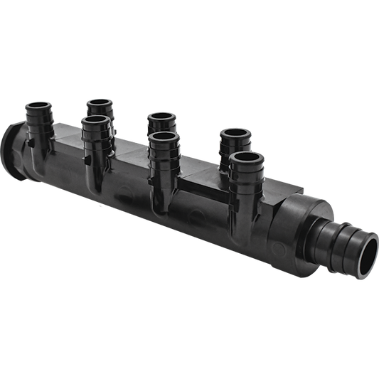 Legend Valves 461-385 3/4" x Close 4 x 1/2" PPSU Plastic Cold Expansion PEX x Closed Opposing Multi-Port Tee
